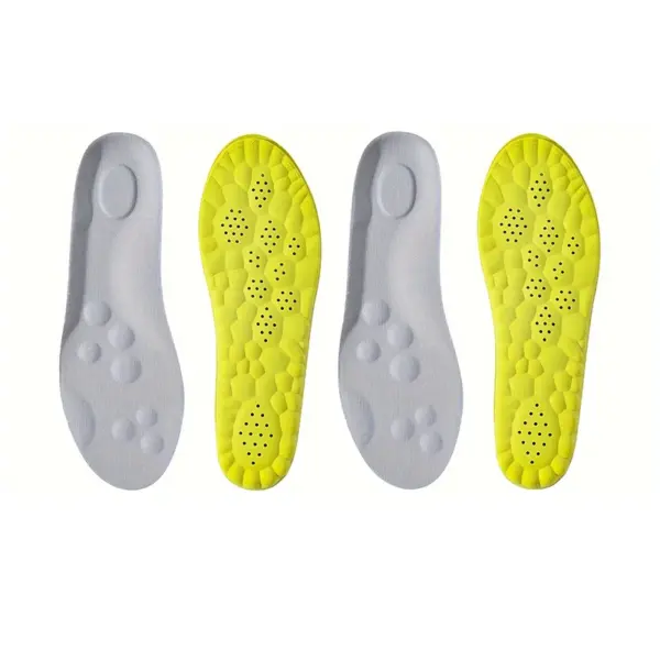 1 Pair/2 Pairs High Elasticity Latex Sport Insoles Soft Shoe Pads Arch Support Orthotic Insoles Breathable Deodorant Insole