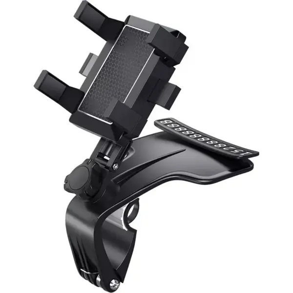 Car Phone Holder Mount for Dashboard, 1200° Rotating Cell Phone Holder for Car, Universal Big Clamp Car Phone Mount Compatible
