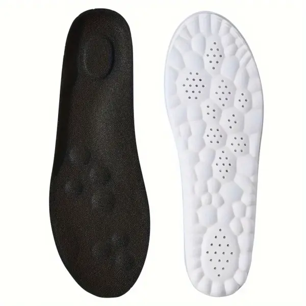 1 Pair/2 Pairs High Elasticity Latex Sport Insoles Soft Shoe Pads Arch Support Orthotic Insoles Breathable Deodorant Insole