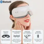 6D Smart Eye Massager Airbag Vibration Eyes Care Massage Instrument Bluetooth Music Foldable Heating Eye Massager Sleeping Mask