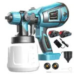 Cordless Paint Sprayer for Makita 18V 2pcs Battery Mini Paint Sprayer 1000ml Tank for Walls Ceilings, Fence, Wood