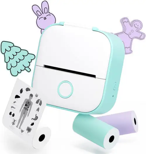 Customizable Portable Mini Wireless Thermal Pocket Printer Self-adhesive Stickers