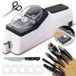 Automatic Knives Sharpeners USB Rechargable Sharpeners Professional Fast Sharpening Tool Kitchen Knives Tool Fine Grinding Blade