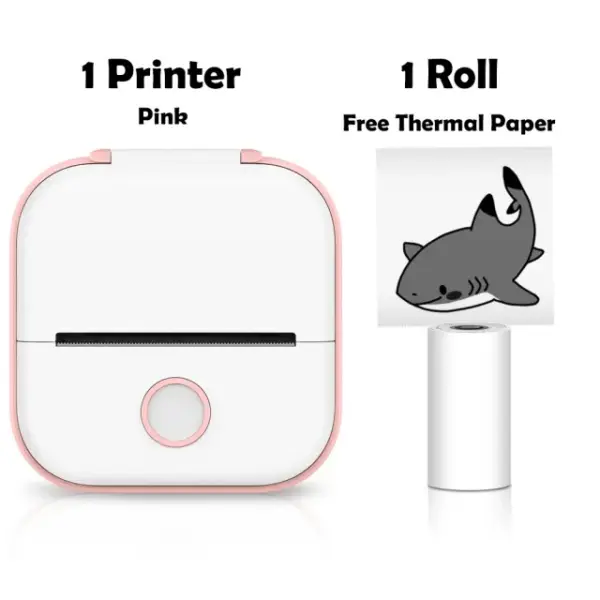 Customizable Portable Mini Wireless Thermal Pocket Printer Self-adhesive Stickers
