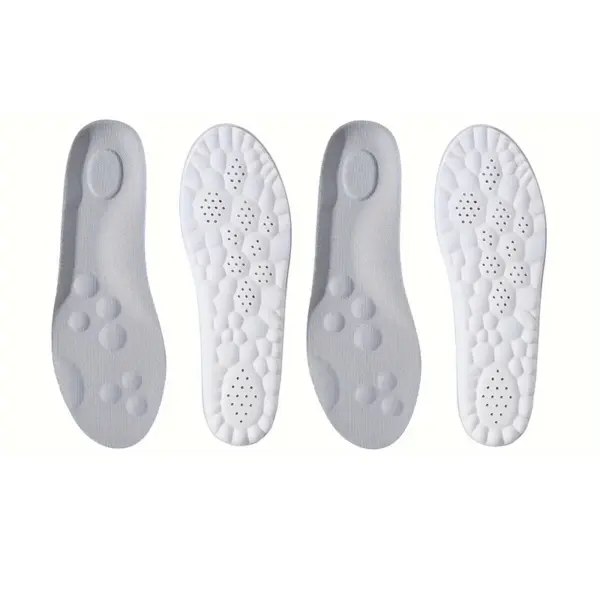 1 Pair/2 Pairs High Elasticity Latex Sport Insoles Soft Shoe Pads Arch Support Orthotic Insoles Breathable Deodorant Insole
