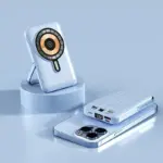 Wireless Magnetic Power Bank 20000mAh, Fast Charging, Portable, Built-in Cable, Three in One Durable Mobile Power Supply