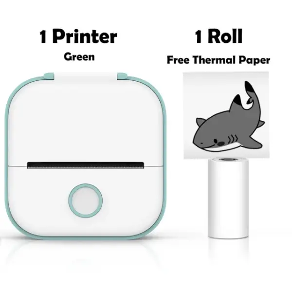Customizable Portable Mini Wireless Thermal Pocket Printer Self-adhesive Stickers