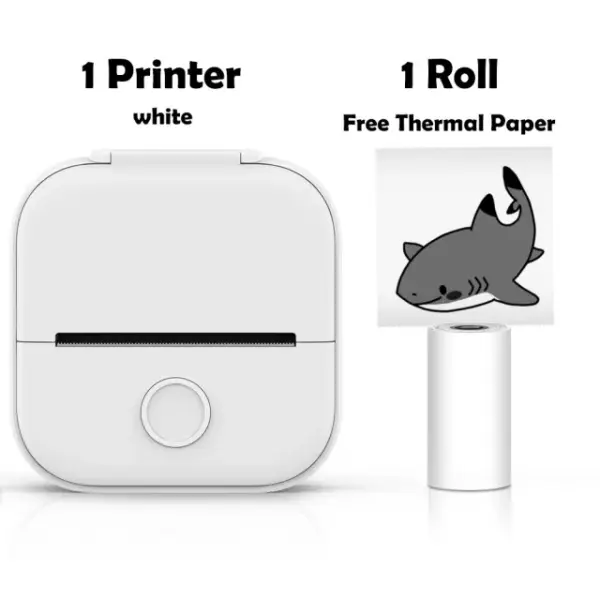 Customizable Portable Mini Wireless Thermal Pocket Printer Self-adhesive Stickers