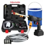 60BAR Wireless High Pressure Car Washer Self Priming Sustain 50min Washing 300W Car Wash Water Gun With Li-ion Battery 21V
