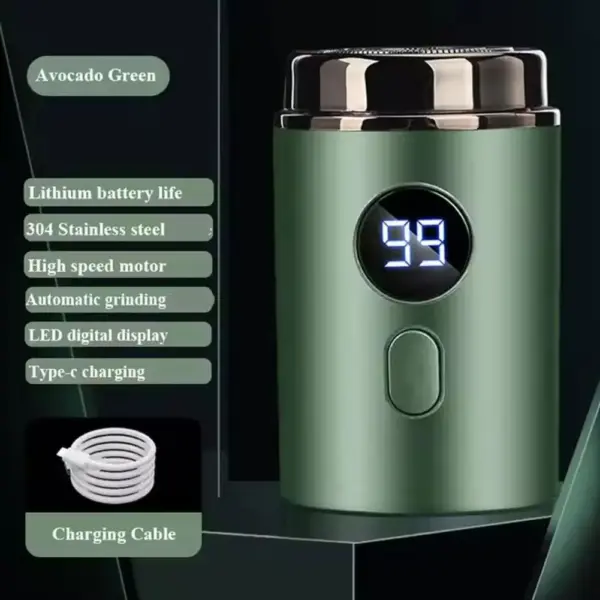 New Mini Portable Men's Electric Shaver Long Standby Car Mounted Wash-free Charging Shaving Razor For Men R1L4