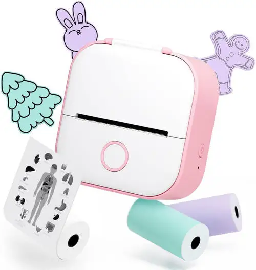 Customizable Portable Mini Wireless Thermal Pocket Printer Self-adhesive Stickers