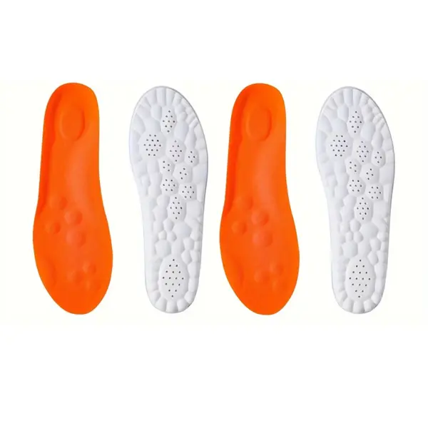 1 Pair/2 Pairs High Elasticity Latex Sport Insoles Soft Shoe Pads Arch Support Orthotic Insoles Breathable Deodorant Insole