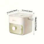 48-Cube Ice Maker with Easy Press Cap - Double Layer, Press Portable Design, Household Ice Storage Ice Box