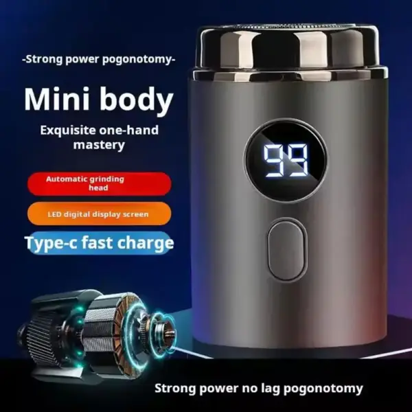 New Mini Portable Men's Electric Shaver Long Standby Car Mounted Wash-free Charging Shaving Razor For Men R1L4
