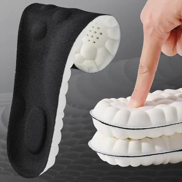 1 Pair/2 Pairs High Elasticity Latex Sport Insoles Soft Shoe Pads Arch Support Orthotic Insoles Breathable Deodorant Insole