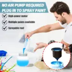 Cordless Paint Sprayer for Makita 18V 2pcs Battery Mini Paint Sprayer 1000ml Tank for Walls Ceilings, Fence, Wood