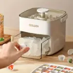 48-Cube Ice Maker with Easy Press Cap - Double Layer, Press Portable Design, Household Ice Storage Ice Box