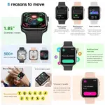 2025 GPS Smart Watch Series 10 For Apple Watch 10 Memory Music Video Bluetooth Call Waterproof NFC Smartwatch For Android IOS