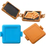 Magnetron Toastie Maker Geen Elektriciteit In De Magnetron Toast Maker Magnetron Vierkante Panini Maker Voor Dessert Sandwiches Ontbijt