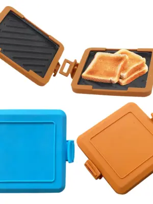 Magnetron Toastie Maker Geen Elektriciteit In De Magnetron Toast Maker Magnetron Vierkante Panini Maker Voor Dessert Sandwiches Ontbijt