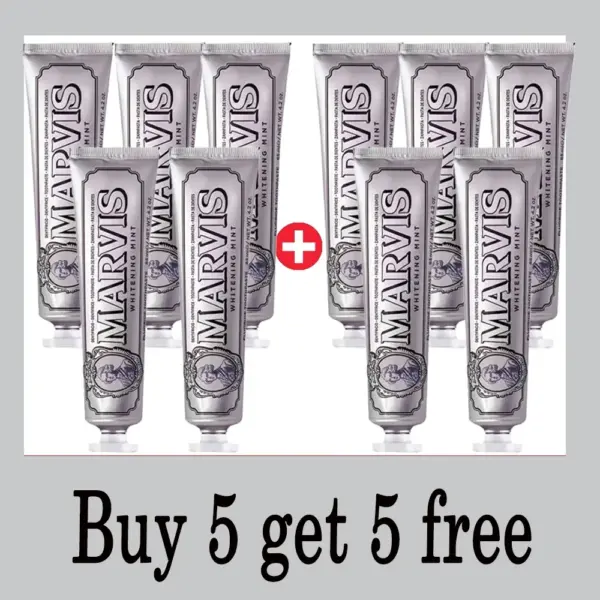 1PC 85ml Italy Original Marvis Toothpaste Whitening Mint Freshen Breath Remove Smoke Stains Toothpaste Teeth Whitening
