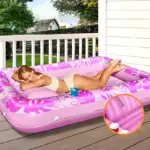 Beach Lounger Chair Swim Ring Tube Water Leisure Bed Swim Air Mattresses Swim Pool Sleeping Bed Inflatable Floats Bed