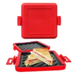 Magnetron Toastie Maker Geen Elektriciteit In De Magnetron Toast Maker Magnetron Vierkante Panini Maker Voor Dessert Sandwiches Ontbijt