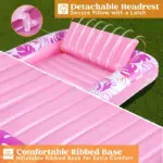 Beach Lounger Chair Swim Ring Tube Water Leisure Bed Swim Air Mattresses Swim Pool Sleeping Bed Inflatable Floats Bed