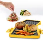 Magnetron Toastie Maker Geen Elektriciteit In De Magnetron Toast Maker Magnetron Vierkante Panini Maker Voor Dessert Sandwiches Ontbijt