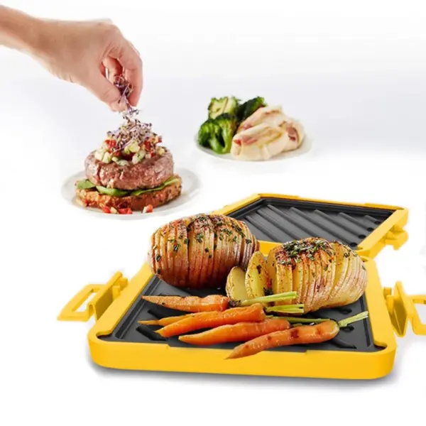 Magnetron Toastie Maker Geen Elektriciteit In De Magnetron Toast Maker Magnetron Vierkante Panini Maker Voor Dessert Sandwiches Ontbijt