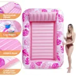 Beach Lounger Chair Swim Ring Tube Water Leisure Bed Swim Air Mattresses Swim Pool Sleeping Bed Inflatable Floats Bed