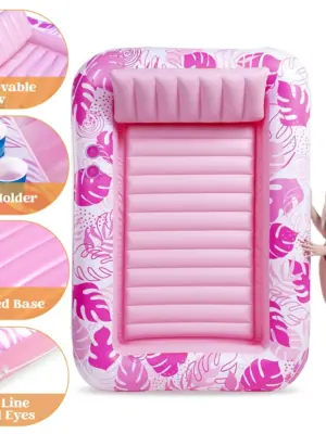 Beach Lounger Chair Swim Ring Tube Water Leisure Bed Swim Air Mattresses Swim Pool Sleeping Bed Inflatable Floats Bed