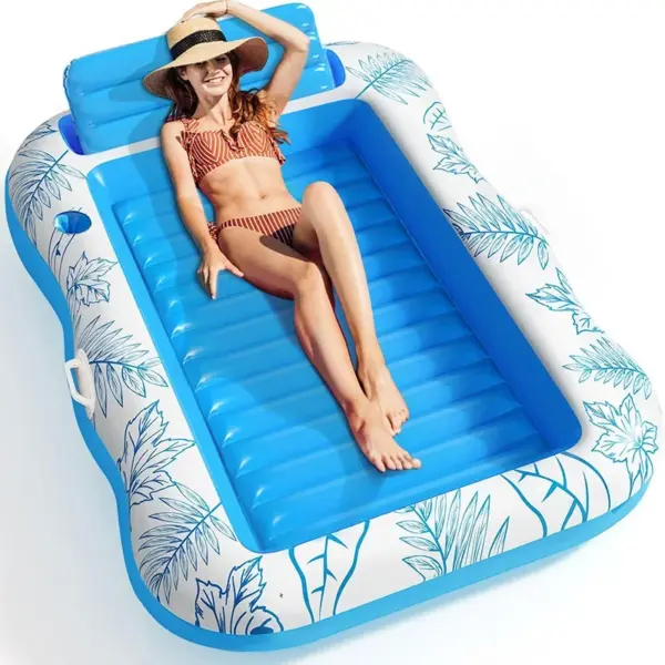 Beach Lounger Chair Swim Ring Tube Water Leisure Bed Swim Air Mattresses Swim Pool Sleeping Bed Inflatable Floats Bed