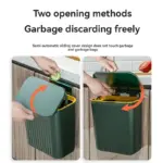 1Pc/Keuken Wandmontage Prullenbak Opknoping Huishoudelijke Schuifdeksel Opslag Emmer Kastdeur Opknoping Muur Badkamer Wc papier