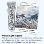 1PC 85ml Italy Original Marvis Toothpaste Whitening Mint Freshen Breath Remove Smoke Stains Toothpaste Teeth Whitening