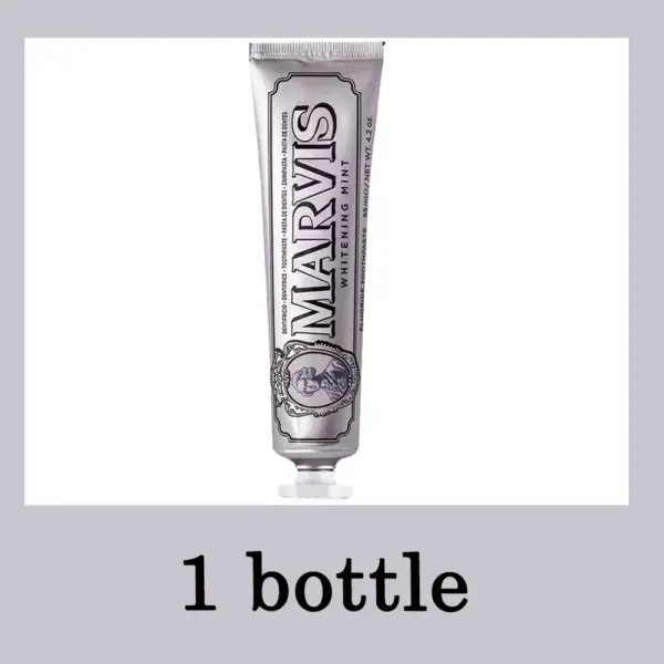 1PC 85ml Italy Original Marvis Toothpaste Whitening Mint Freshen Breath Remove Smoke Stains Toothpaste Teeth Whitening