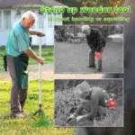 Stand Up Weed Puller Claw Tool Aluminum Alloy Weeding Head Replacement Garden Foot Pedal Digging Grass Shovel Root Remover