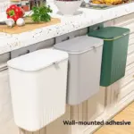1Pc/Keuken Wandmontage Prullenbak Opknoping Huishoudelijke Schuifdeksel Opslag Emmer Kastdeur Opknoping Muur Badkamer Wc papier