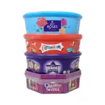 [Exclusive for New Users] Assorted Classical Chocolate Tubs Selection – Pack of 5 – Bulk Buy of Roses, Heroes, Quality Street, Celebrations Chocolate Pralines & 1 Terry’s Orange Chocolate with Topline Card for Chocolate Gifts