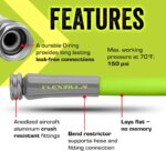 Flexzilla Garden Lead-in Hose 5/8 in, Lightweight All-Weather Water Hose, Durable and Flexible, Leak-Free Connections