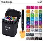 12/36/48/80 Colors Manga Sketching Art Markers Highlighters Pen Sketchbook Drawing Set Stationery For School Supplies