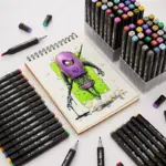 12/36/48/80 Colors Manga Sketching Art Markers Highlighters Pen Sketchbook Drawing Set Stationery For School Supplies