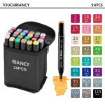 12/36/48/80 Colors Manga Sketching Art Markers Highlighters Pen Sketchbook Drawing Set Stationery For School Supplies