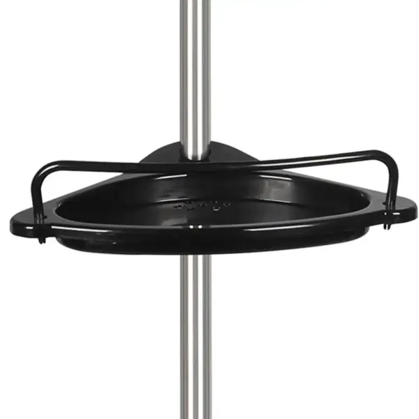Shower Rack Adjustable Four-tier Corner Shower Caddy with Anti-rust Coating for Simple Installation Ample Storage Space