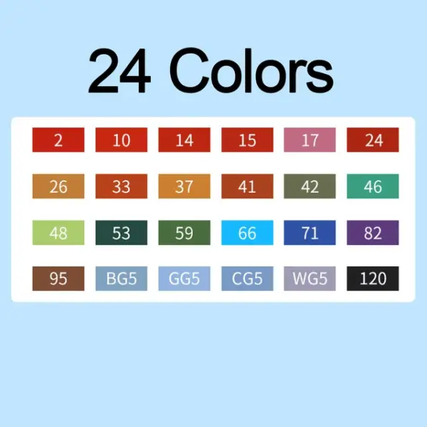 12/36/48/80 Colors Manga Sketching Art Markers Highlighters Pen Sketchbook Drawing Set Stationery For School Supplies