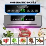Electric Vacuum Sealer Machine Dry/Wet Food Packaging Vacuum Sealing Bags Food Storage Vacuum Packaging Machine For Kitchen Home