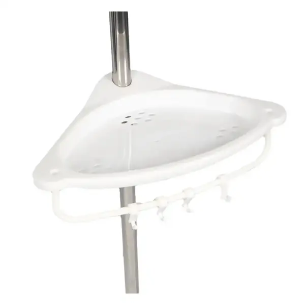 Shower Rack Adjustable Four-tier Corner Shower Caddy with Anti-rust Coating for Simple Installation Ample Storage Space