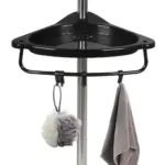 Shower Rack Adjustable Four-tier Corner Shower Caddy with Anti-rust Coating for Simple Installation Ample Storage Space