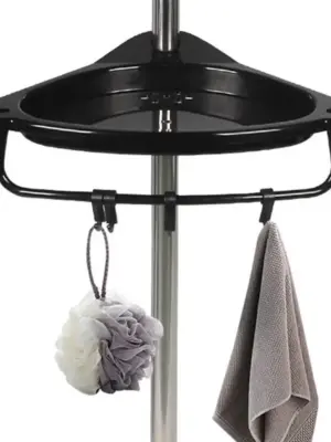 Shower Rack Adjustable Four-tier Corner Shower Caddy with Anti-rust Coating for Simple Installation Ample Storage Space