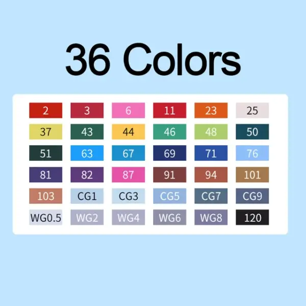 12/36/48/80 Colors Manga Sketching Art Markers Highlighters Pen Sketchbook Drawing Set Stationery For School Supplies